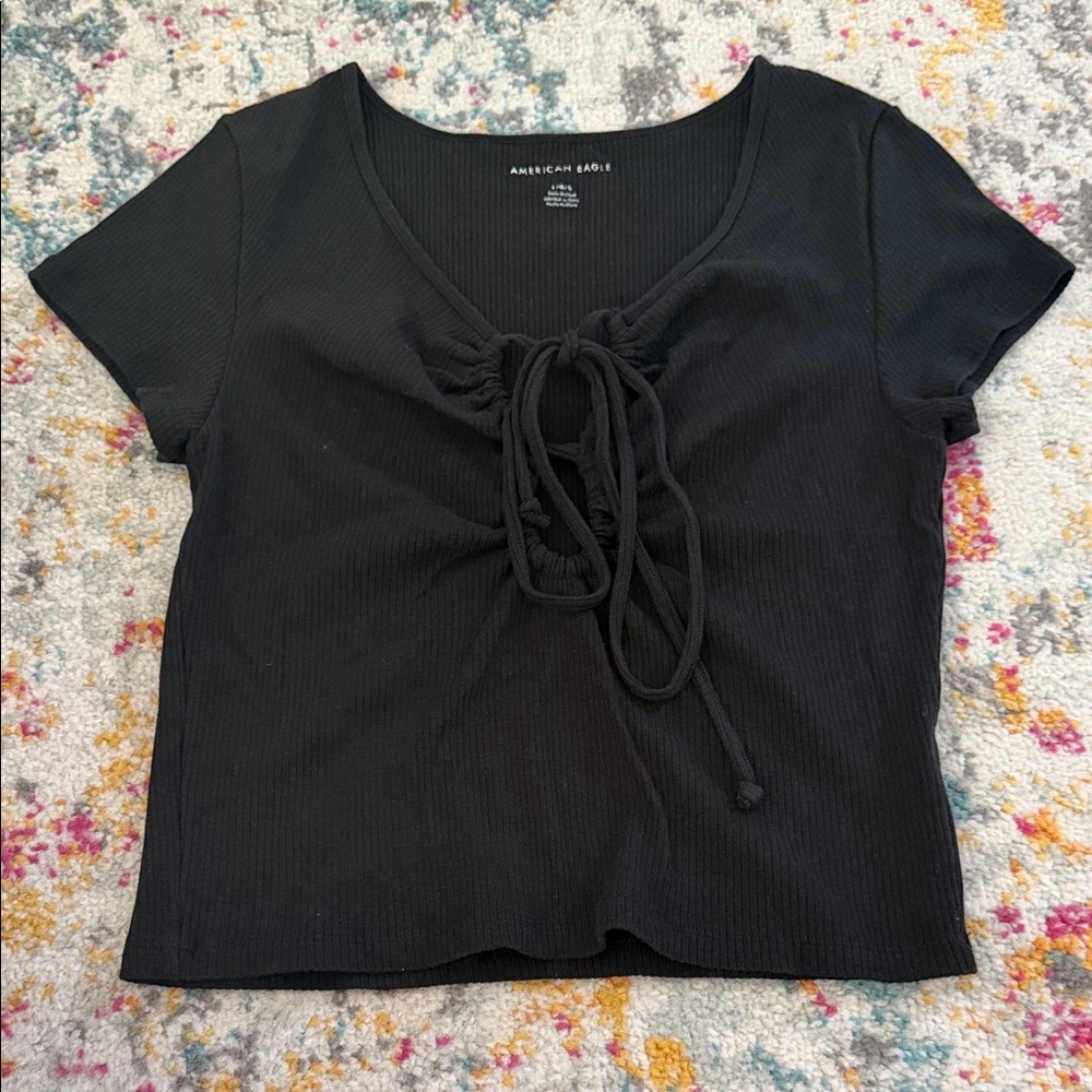 American Eagle Outfitters Tie-Front Top